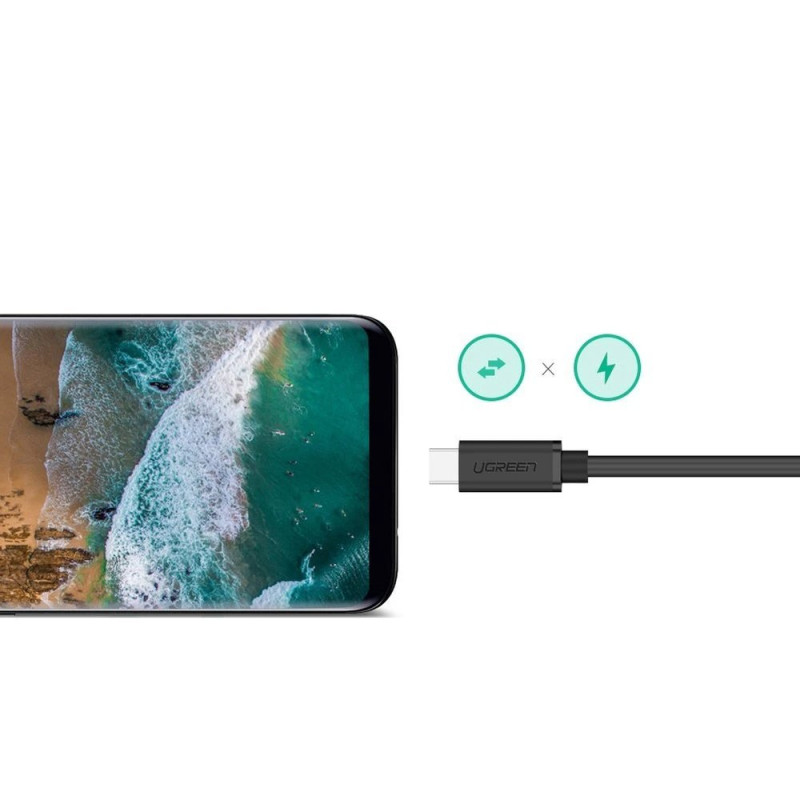 USB-C 3.1 laido ilgintuvas 0,5 m juodas