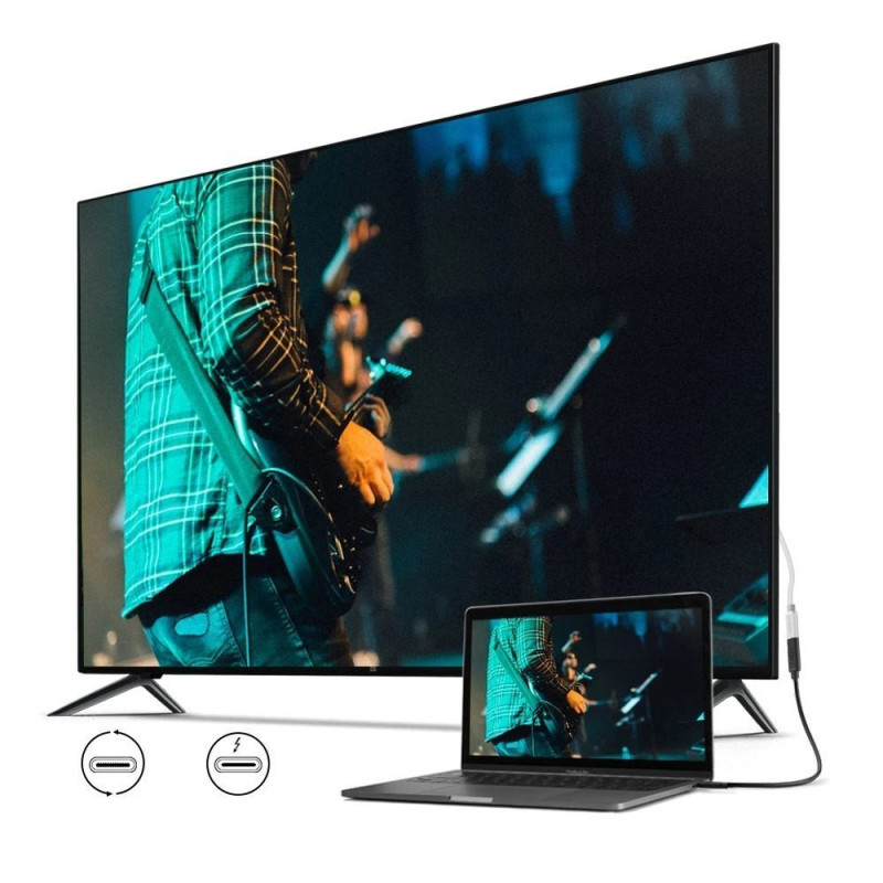 USB-C 3.1 laido ilgintuvas 0,5 m juodas