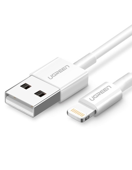 
iPhone USB - Lightning MFI kabelis 2m 2.4A baltas
