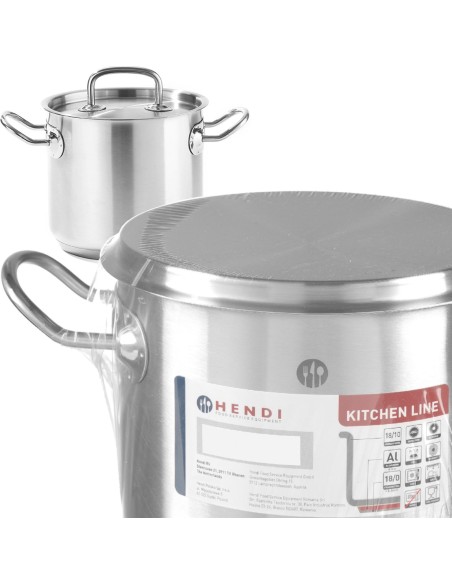 Kitchen Line aukštas puodas su dangčiu 9 l sk. 240 x 200 h – Hendi 837306 Kitchen Line aukštas puodas su dangčiu 9 l sk. 240 x 200 h – Hendi 837306