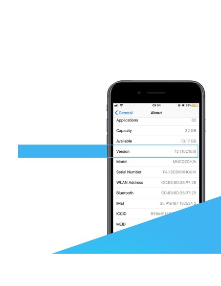 
iPhone USB - Lightning MFI kabelis 2m 2.4A baltas
