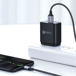 
USB-micro USB laidas, 2m, pilkas
