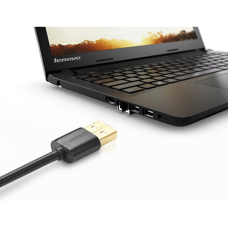 USB kabelio ilgintuvas, 1 m, juodas