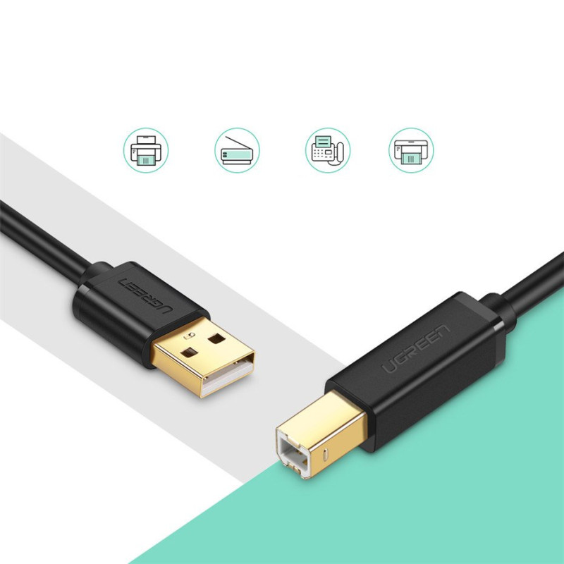 USB - USB tipo B spausdintuvo kabelis, 3 m, juodas