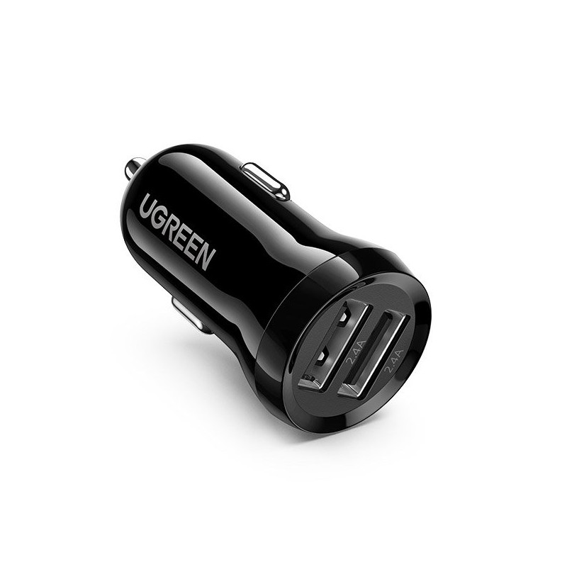 
Automobilinis pakrovėjas 2x USB 24W 4.8A juodas
