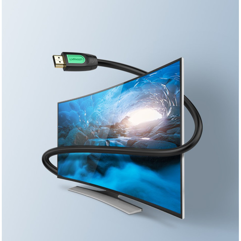 HDMI 2.0 kabelis 4K 60Hz 30AWG 2m juodas