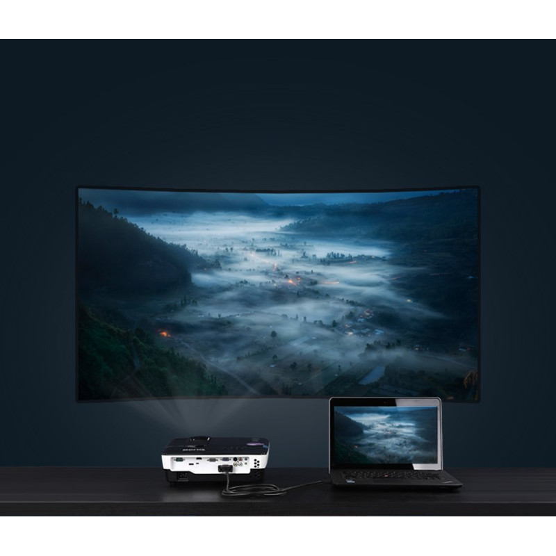 HDMI į DVI adapterio kabelis 4K 60Hz 30AWG 1m juodas