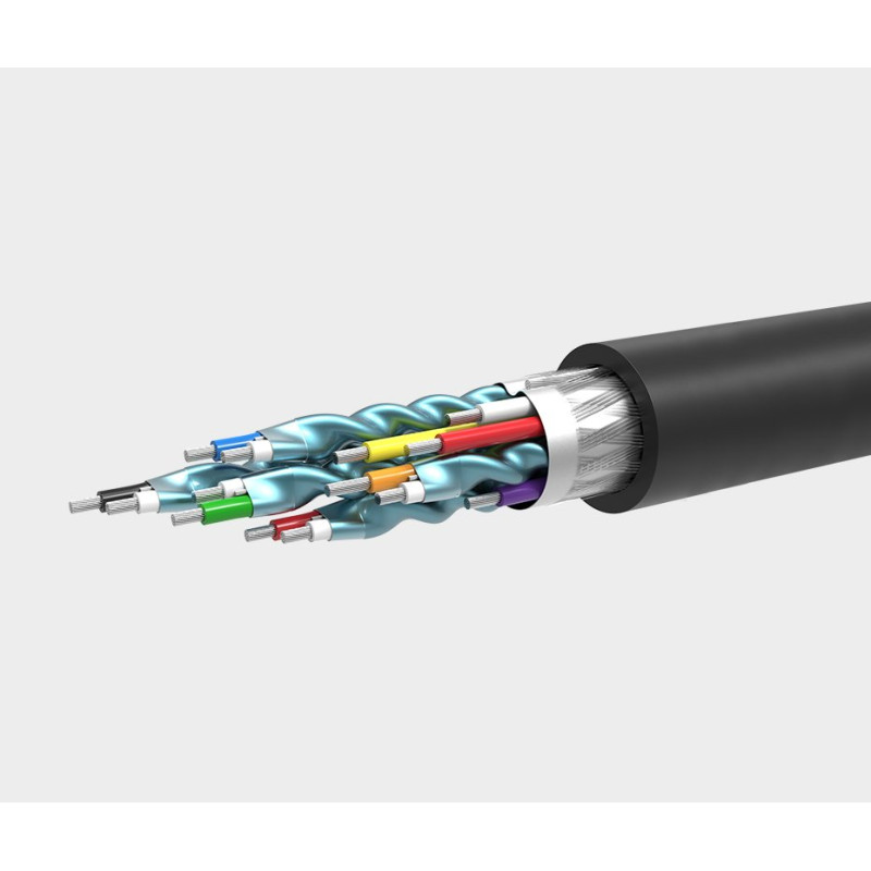 HDMI į DVI adapterio kabelis 4K 60Hz 30AWG 1m juodas