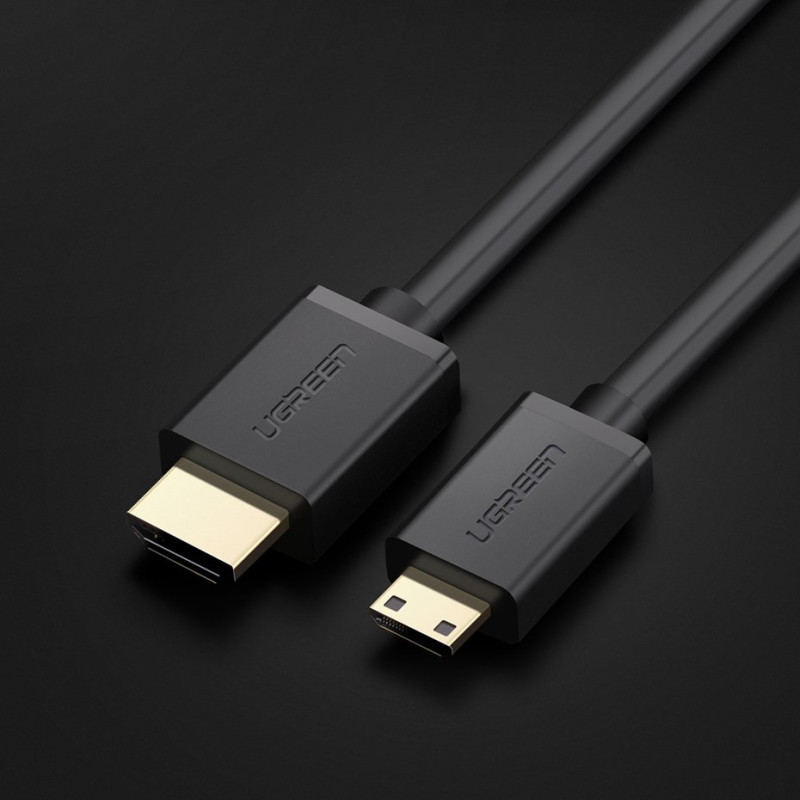 HDMI į mini HDMI adapterio laidas 2.0v 4K 60Hz 30AWG 1.5m juodas