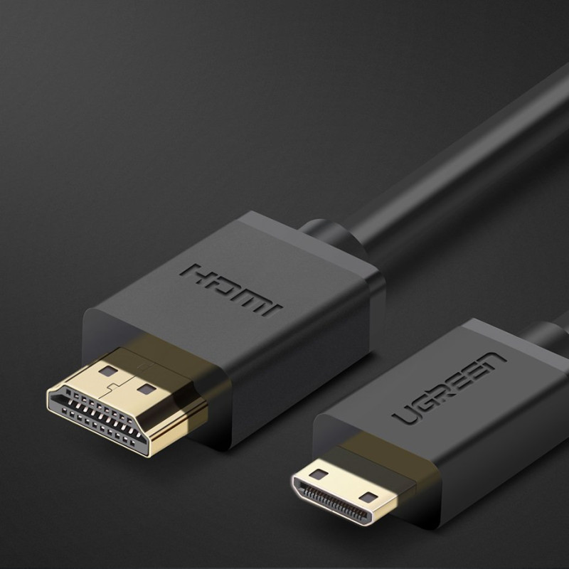 HDMI į mini HDMI adapterio laidas 2.0v 4K 60Hz 30AWG 1.5m juodas