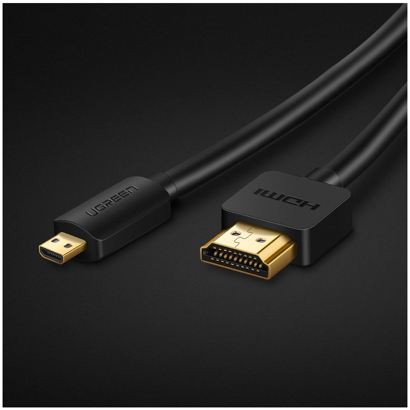 HDMI į mikro HDMI adapterio laidas 2.0v 4K 60Hz 30AWG 1.5m juodas