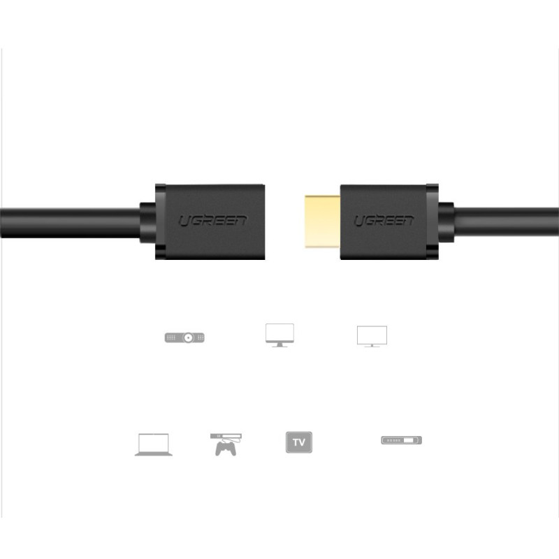 
HDMI ilgintuvas 1.4v 4K 60Hz 30AWG 2m juodas
