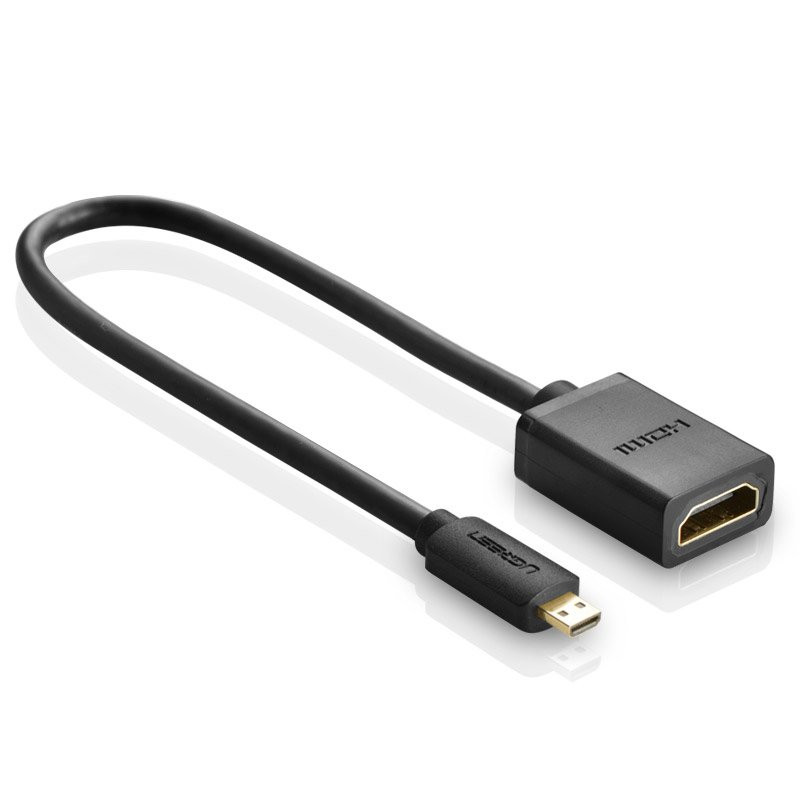 HDMI į mikro HDMI adapterio laidas, 20 cm, juodas