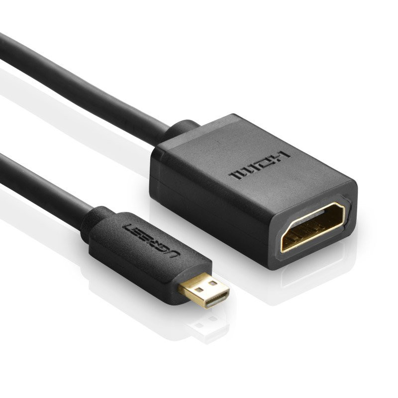 HDMI į mikro HDMI adapterio laidas, 20 cm, juodas