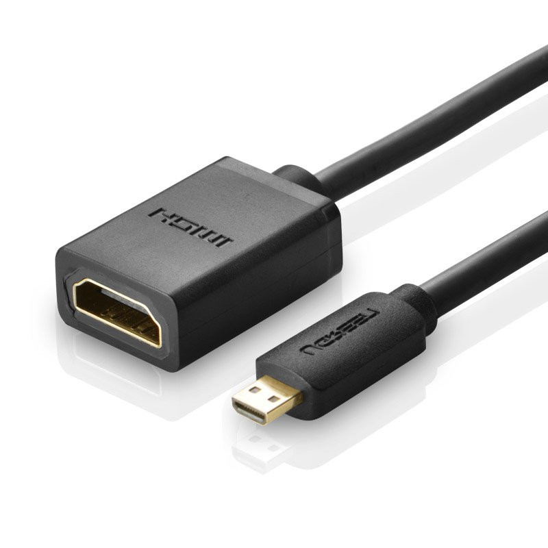 HDMI į mikro HDMI adapterio laidas, 20 cm, juodas