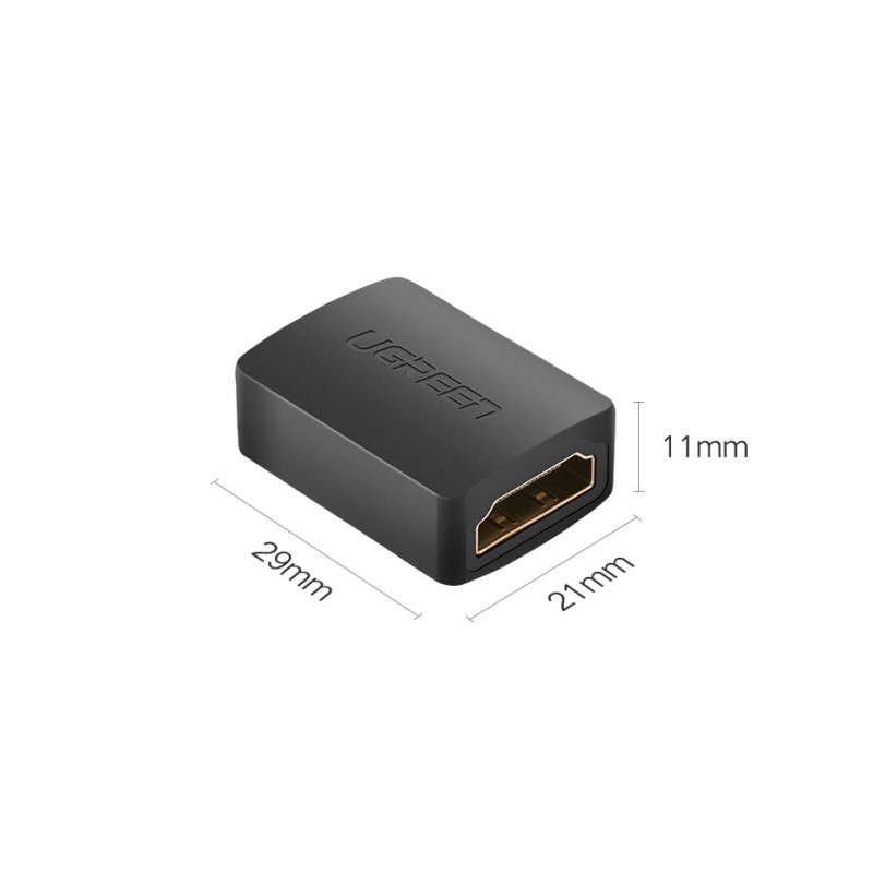Adapteris, jungtis, HDMI kabelio jungtis, juoda