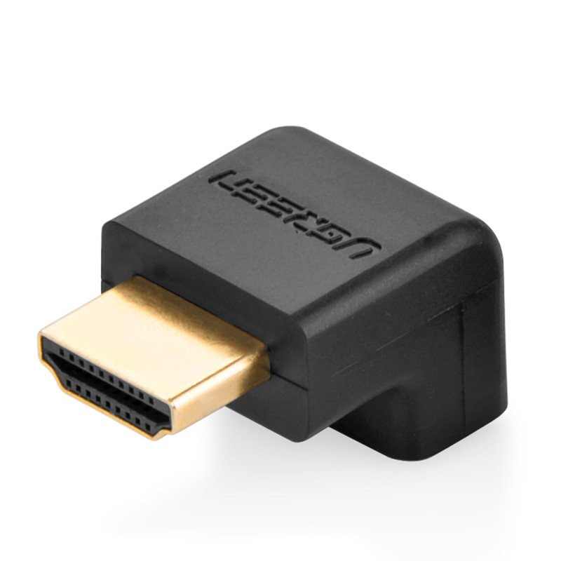 
Kampinis kištukas HDMI kabeliui, juodas
