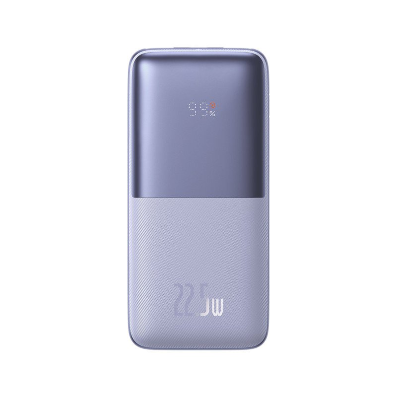 Bipow Pro maitinimo blokas 10000mAh 22,5W + USB laidas 3A 0,3m violetinė