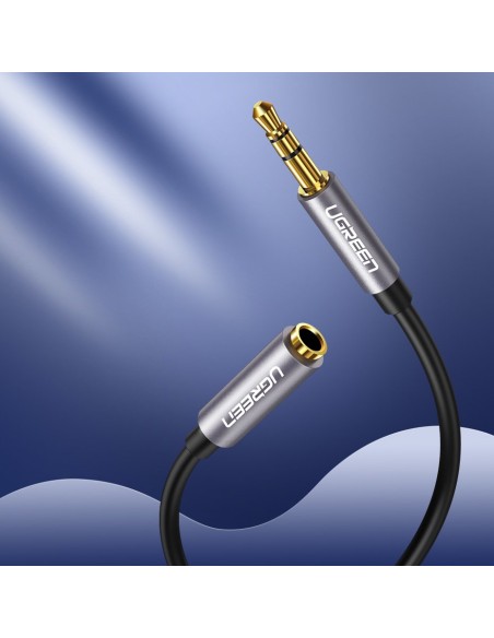 
AUX 3,5 mm mini lizdo ausinių prailginimo laidas, 3 m sidabrinis
