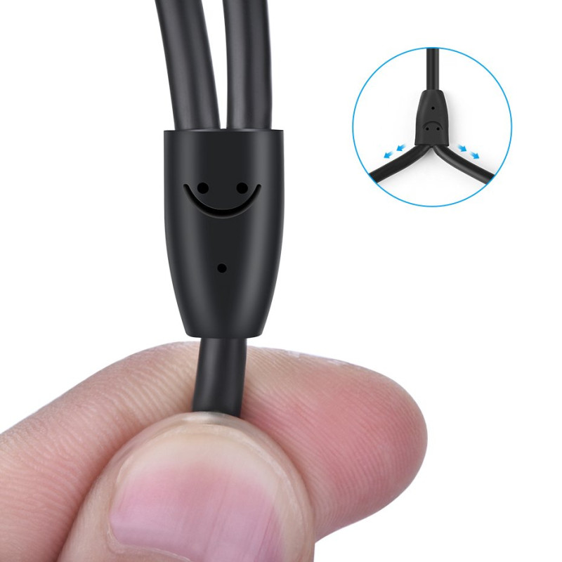 Kabelio garso kabelis 3,5 mm mini lizdas - 2RCA 3m juodas