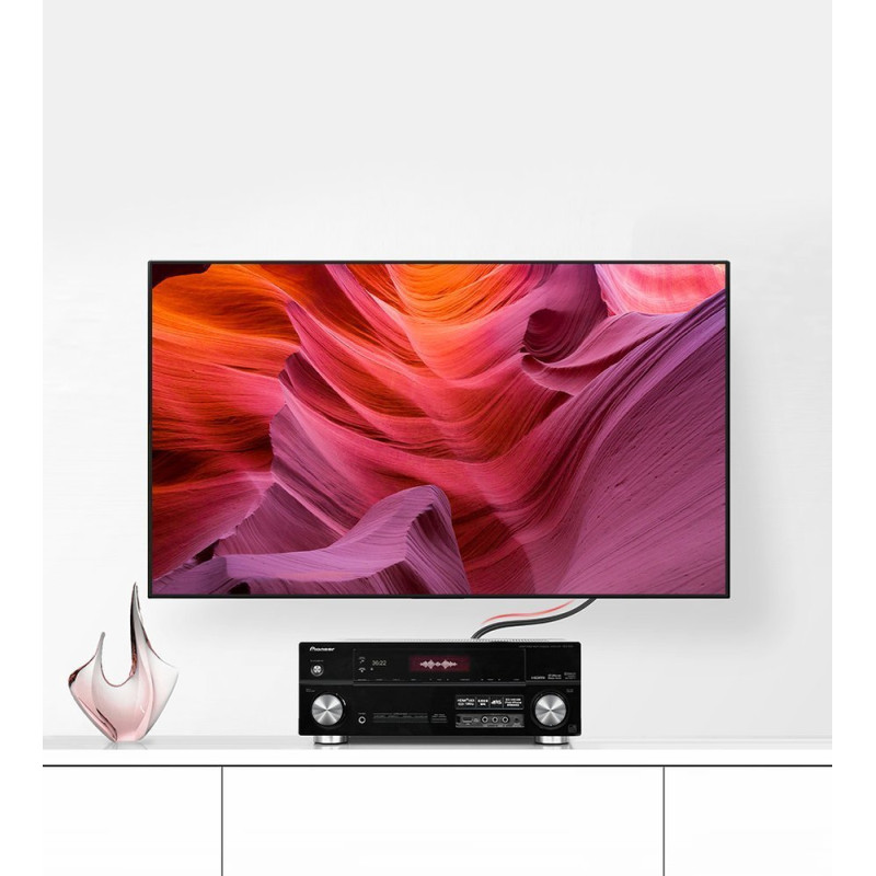 Stereo garso ir vaizdo kabelis 2 RCA 2x Cinch 5m pilkas