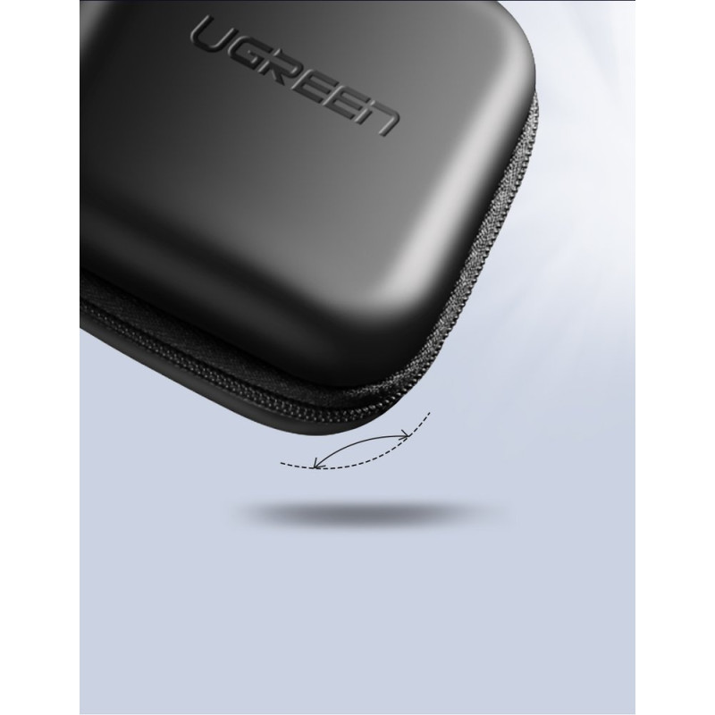 Dėžutė ausinėms ir GSM priedams 8x8cm juoda