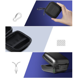 
Dėžutė ausinėms ir GSM priedams 8x8cm juoda

