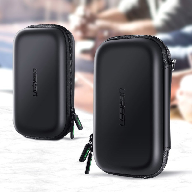 Dėžutė HDD kietajam diskui ir GSM priedams 16,5x9,5x4,5 cm juoda