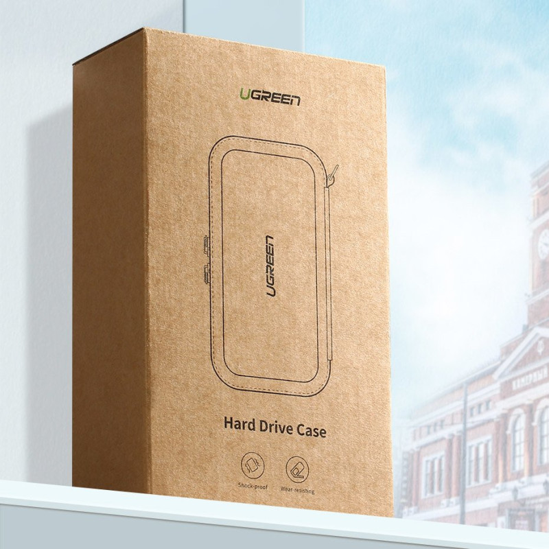 Dėžutė HDD kietajam diskui ir GSM priedams 18x9,5x5,5 cm juoda