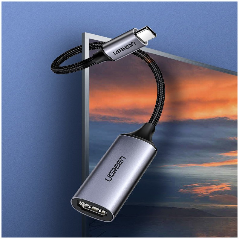 USB-C į HDMI 2.0 4K 60Hz Thunderbolt 3 adapteris pilkas