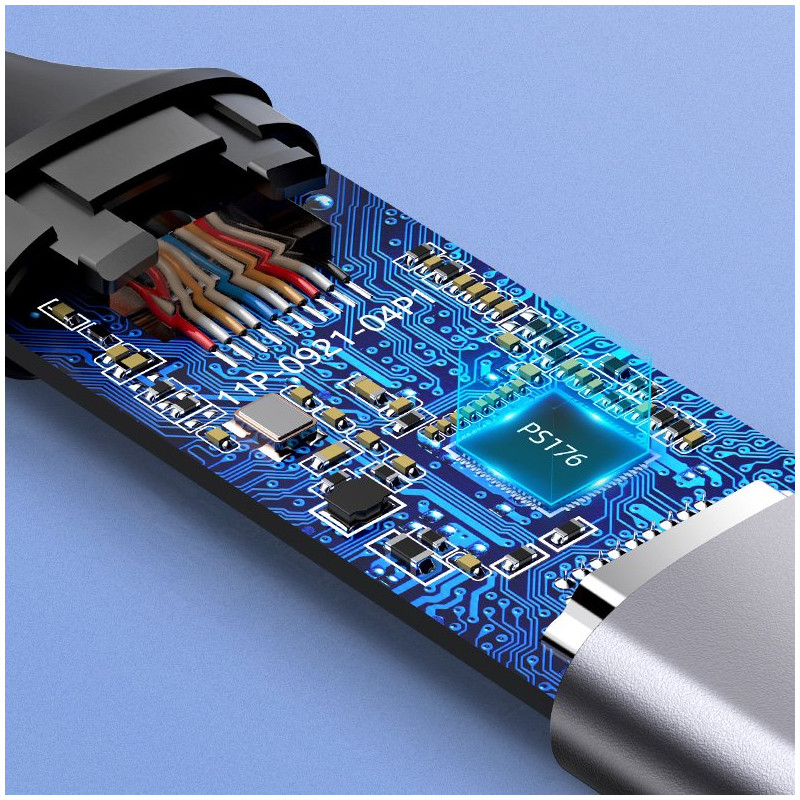 USB-C į HDMI 2.0 4K 60Hz Thunderbolt 3 adapteris pilkas
