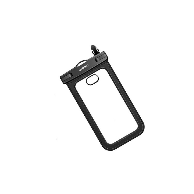 Neperšlampamas dangtelis, telefono dėklas iki 6,0", skirtas baseinui, juodas