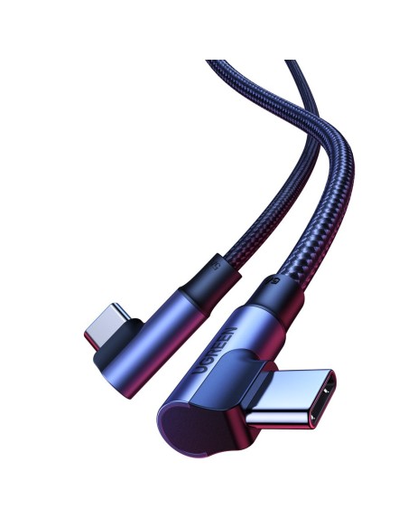 
Kampinis pintas kabelis USB-C Quick Charge PD 100W 2m juodas
