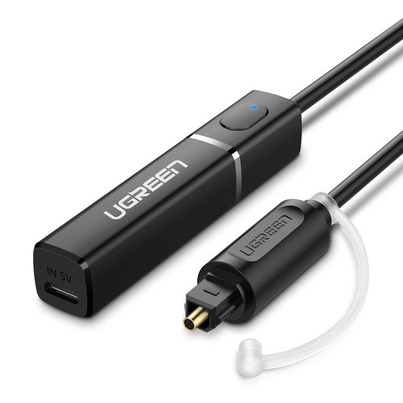 
Bluetooth 4.2 siųstuvas, Toslink belaidis garso adapteris, juodas
