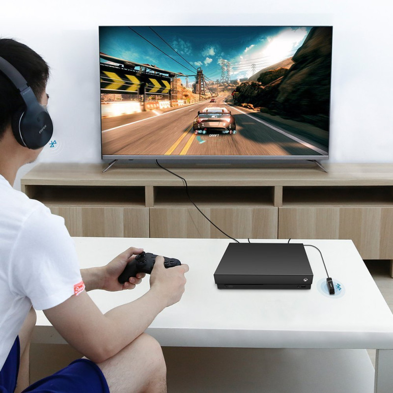 Bluetooth 4.2 siųstuvas, Toslink belaidis garso adapteris, juodas
