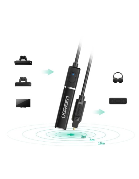 Bluetooth 4.2 siųstuvas, Toslink belaidis garso adapteris, juodas
 
Bluetooth 4.2 siųstuvas, Toslink belaidis garso adapteris, juodas