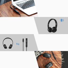 
Bluetooth 4.2 siųstuvas, Toslink belaidis garso adapteris, juodas
