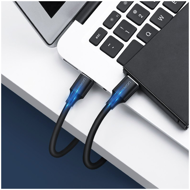 USB 2.0 kištukinis kabelis 0,5 m juodas