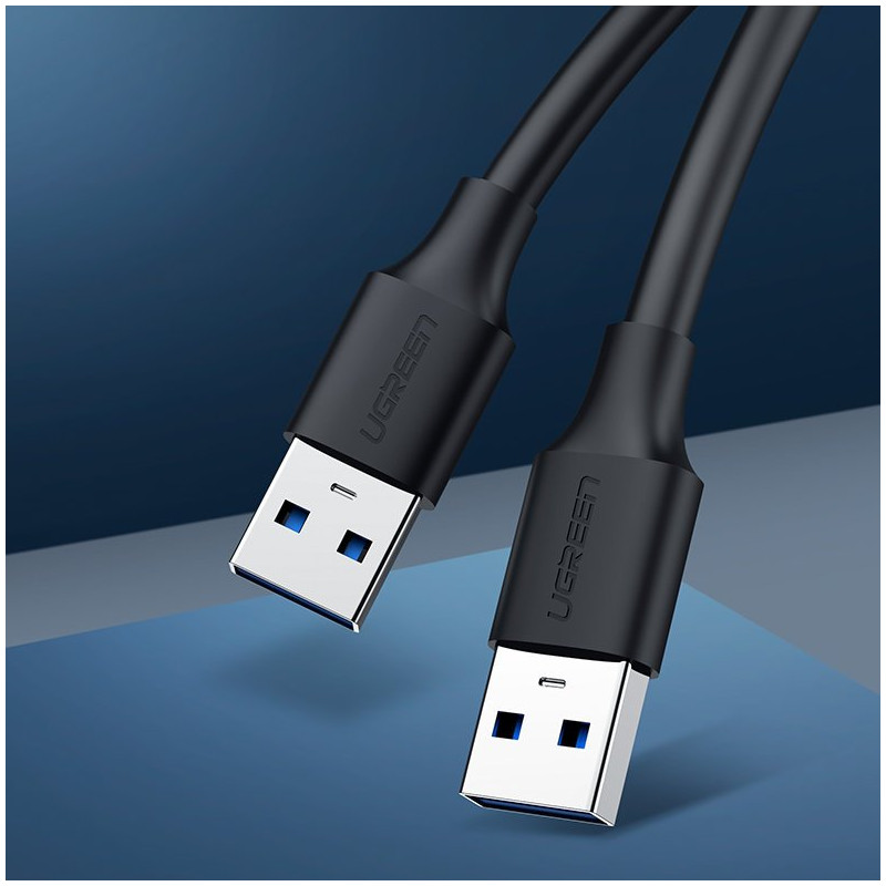 USB 2.0 kištukinis kabelis 0,5 m juodas