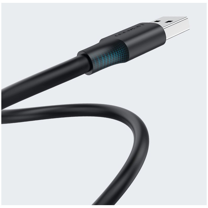 USB 2.0 kištukinis kabelis 0,5 m juodas