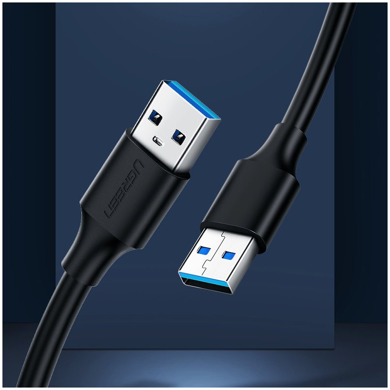 
USB 2.0 kištukinis laidas, 2m, juodas
