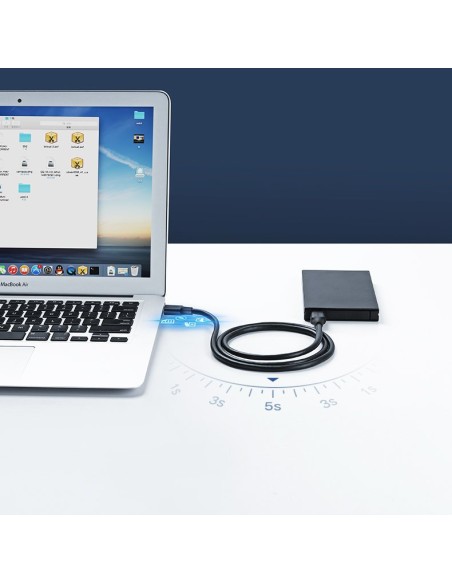 
USB 2.0 kištukinis laidas, 2m, juodas
