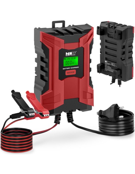 Automatinis automobilio akumuliatoriaus įkroviklis su LCD atminties funkcija 105 W 6/12 V 2/6 A