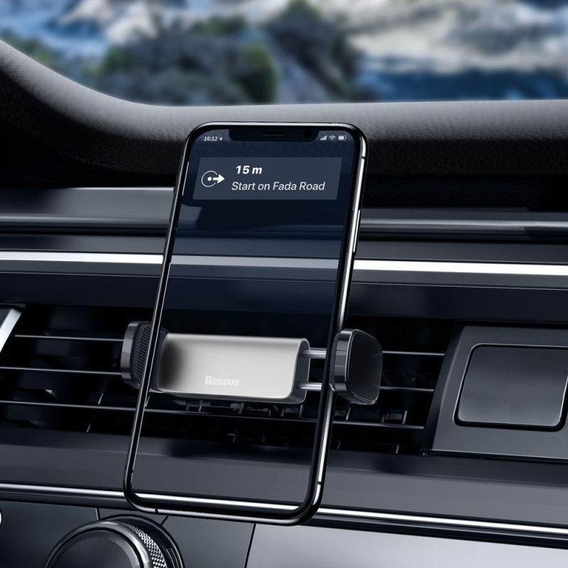 Automobilio telefono laikiklis orlaidei, sidabrinis