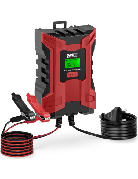 Automatinis automobilio akumuliatoriaus įkroviklis su LCD atminties funkcija 105 W 6/12 V 2/6 A