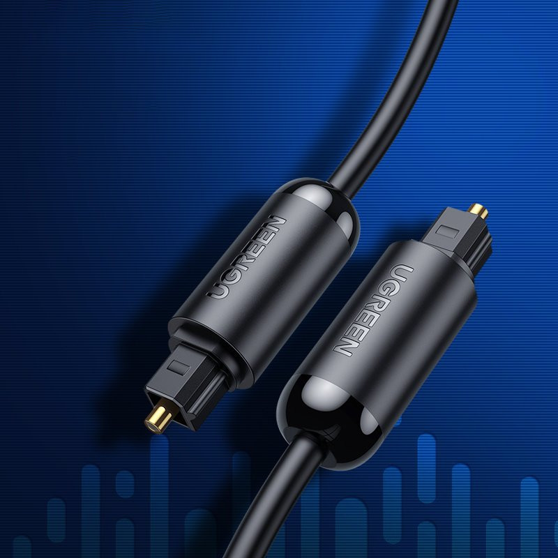 Toslink SPDIF skaitmeninis optinio pluošto garso kabelis 1,5 m pilkas