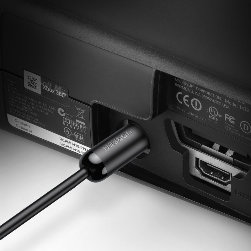 Toslink SPDIF skaitmeninis optinio pluošto garso kabelis 1,5 m pilkas