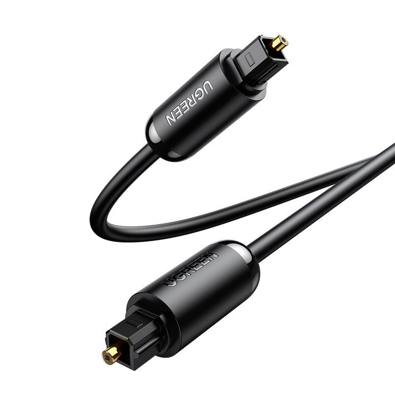 Toslink SPDIF skaitmeninis optinio pluošto garso kabelis 1,5 m pilkas