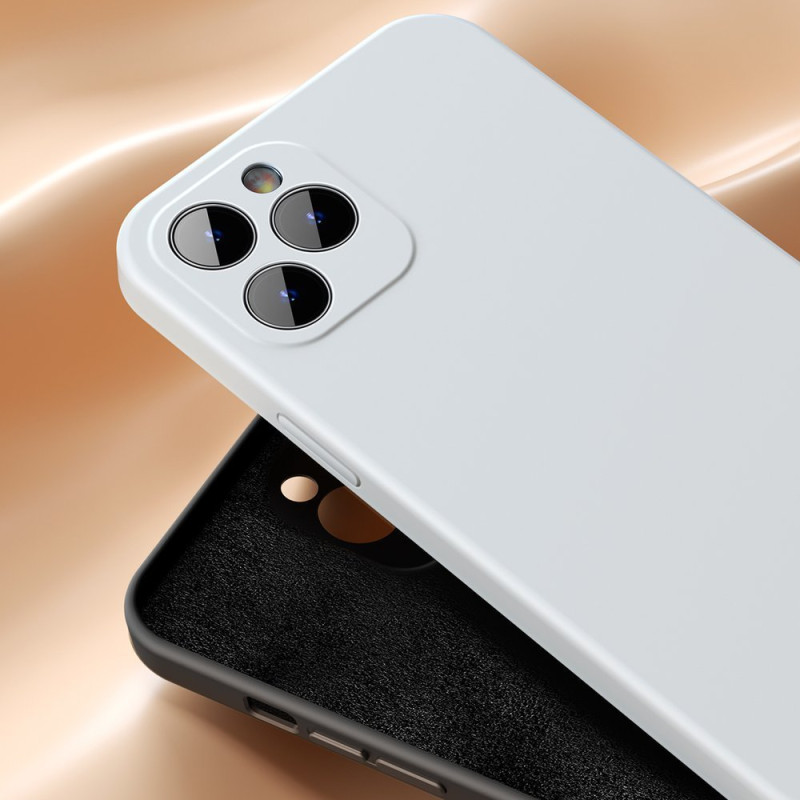 Lankstus gelio dėklas iPhone 12 Pro Max Liquid Silica Gel Case raudonas