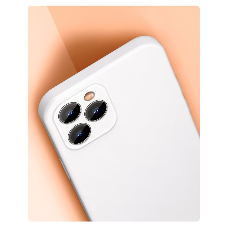 Lankstus gelio dėklas iPhone 12 Pro Max Liquid Silica Gel Case raudonas